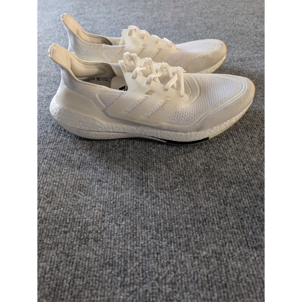 adidas Ultraboost 21 Primeblue Cloud White Non-Dyed Mens 12 FY0836